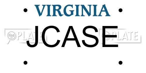 JCASE Virginia License Plate