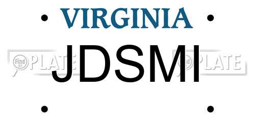 JDSMI Virginia License Plate