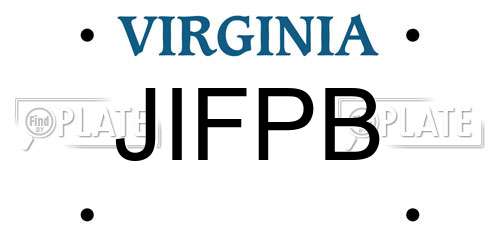 JIFPB Virginia License Plate