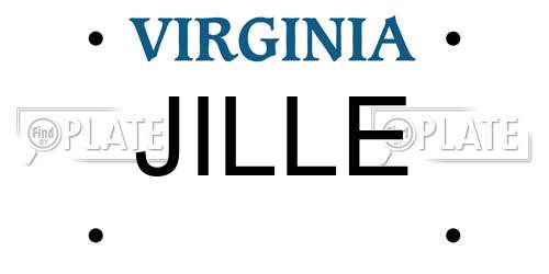 JILLE Virginia License Plate