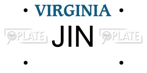 JIN Virginia License Plate