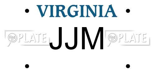 JJM Virginia License Plate