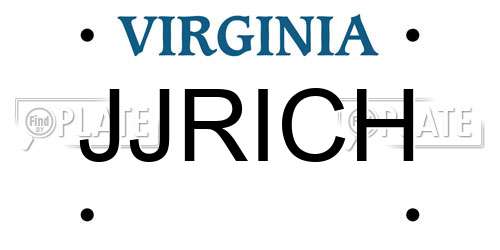 JJRICH Virginia License Plate