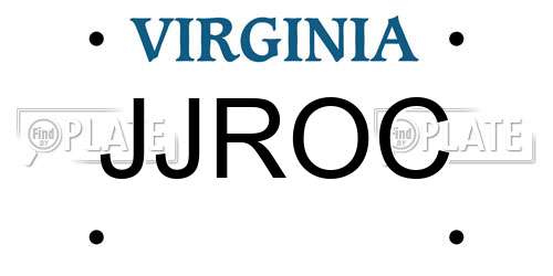 JJROC Virginia License Plate