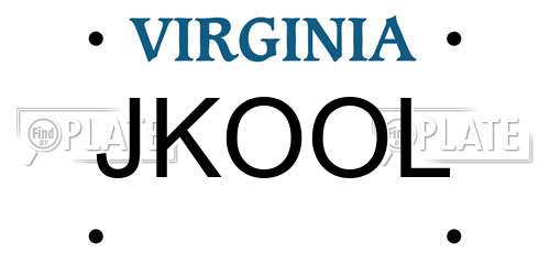 JKOOL Virginia License Plate