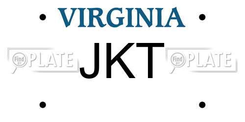 JKT Virginia License Plate
