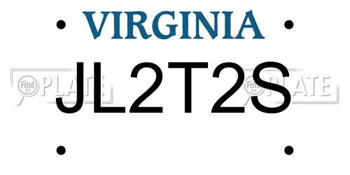 JL2T2S Virginia License Plate