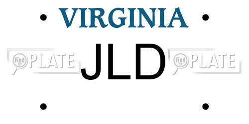 JLD Virginia License Plate