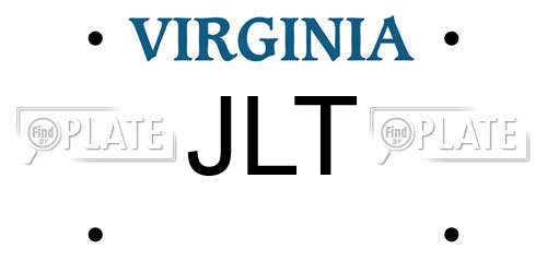 JLT Virginia License Plate