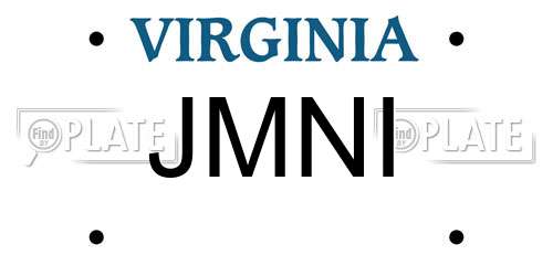 JMNI Virginia License Plate
