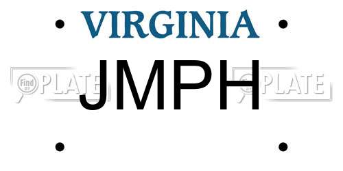 JMPH Virginia License Plate