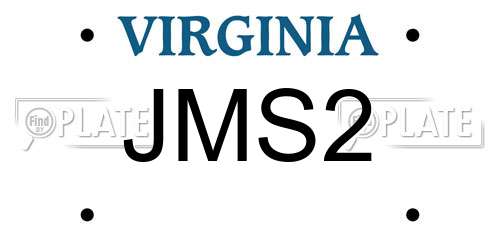 JMS2 Virginia License Plate