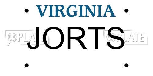 JORTS Virginia License Plate