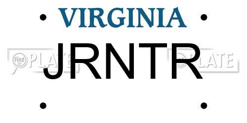 JRNTR Virginia License Plate