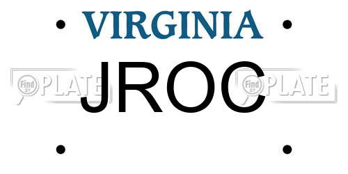 JROC Virginia License Plate