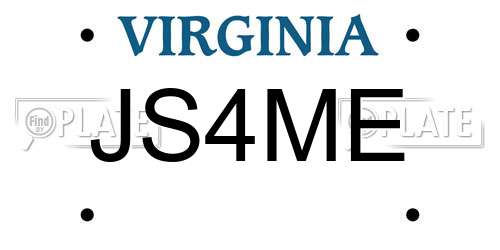 JS4ME Virginia License Plate