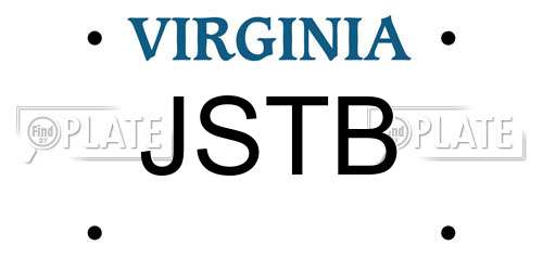 JSTB Virginia License Plate