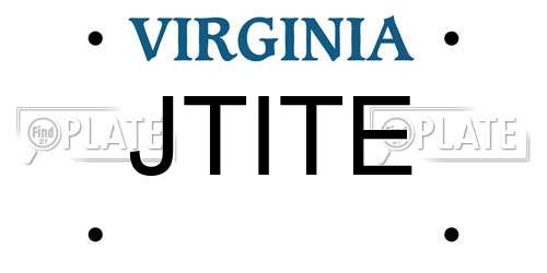 JTITE Virginia License Plate