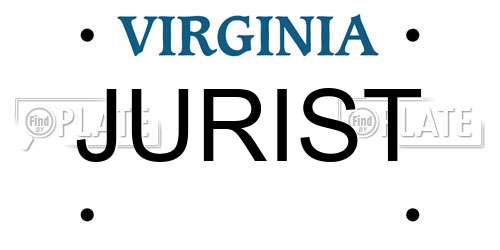 JURIST Virginia License Plate