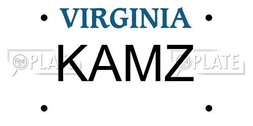 KAMZ Virginia License Plate