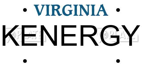 KENERGY Virginia License Plate