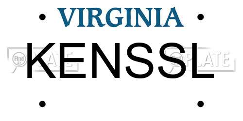 KENSSL Virginia License Plate