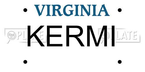KERMI Virginia License Plate