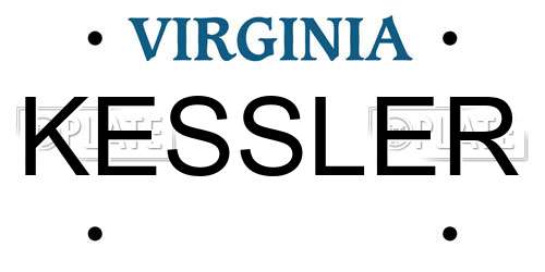KESSLER Virginia License Plate