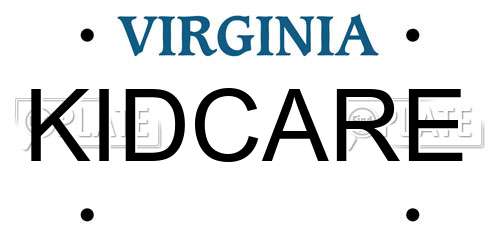 KIDCARE Virginia License Plate