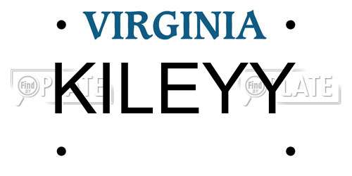 KILEYY Virginia License Plate