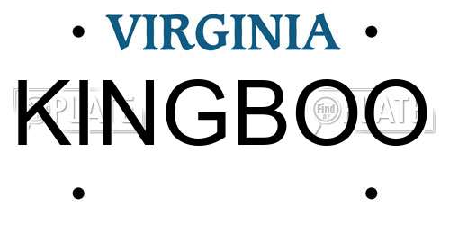 KINGBOO Virginia License Plate