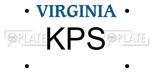 KPS Virginia License Plate