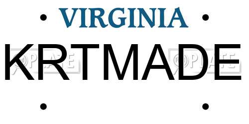 KRTMADE Virginia License Plate