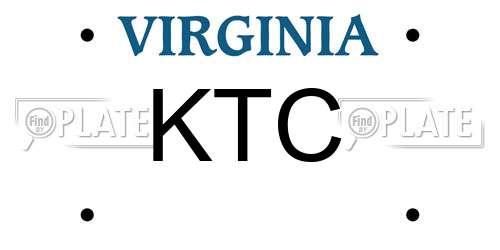 KTC Virginia License Plate
