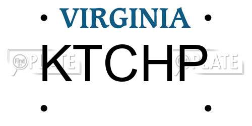 KTCHP Virginia License Plate