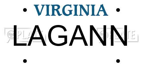 LAGANN Virginia License Plate