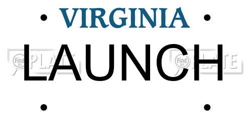 LAUNCH Virginia License Plate