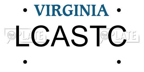 LCASTC Virginia License Plate
