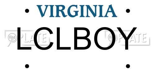 LCLBOY Virginia License Plate