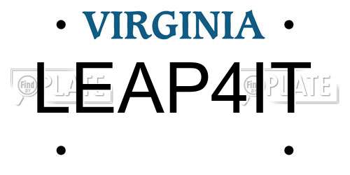 LEAP4IT Virginia License Plate