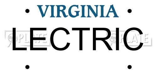 LECTRIC Virginia License Plate