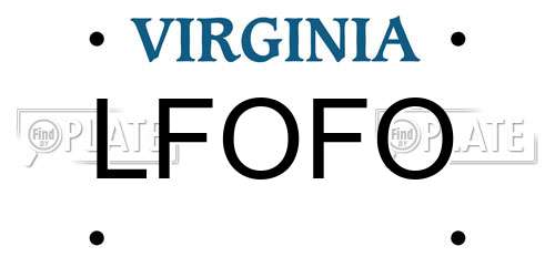 LFOFO Virginia License Plate