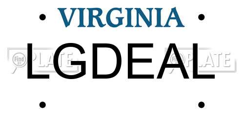LGDEAL Virginia License Plate