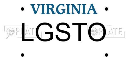 LGSTO Virginia License Plate
