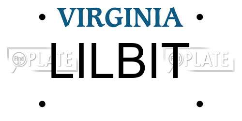 LILBIT Virginia License Plate