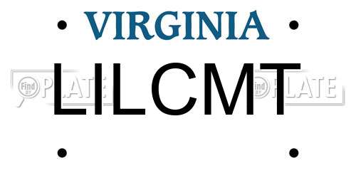 LILCMT Virginia License Plate