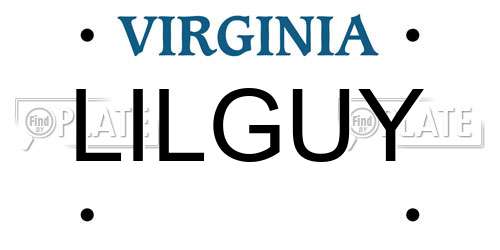 LILGUY Virginia License Plate