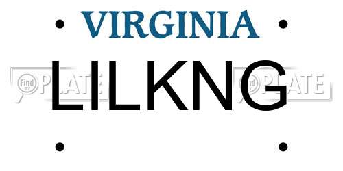 LILKNG Virginia License Plate