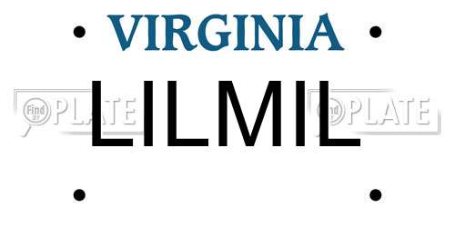 LILMIL Virginia License Plate