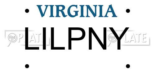 LILPNY Virginia License Plate